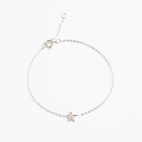 A jane 18K白金 白金星願 鑽石手鍊 A052503-008