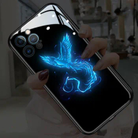 Phoenix Call Light Phone Case For Oppo Find X3 Pro Reno 5 6 4 Pro Call Light Cover for Oppo Realme Q2 2 Pro R15 Dream Ace Coques