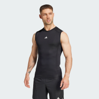 adidas 愛迪達 背心 男款 運動背心 慢跑 TF C SL TEE 黑 JE6694(S2681)
