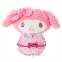 asdfkitty*美樂蒂 櫻花和服造型可站立小娃娃/短絨毛玩偶-陪您上班上網-紓壓療癒-日本正版商品