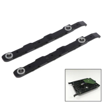1pair New Black Chassis Hard Drive Mounting Plastic Rails For SSD Docking Station