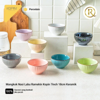 Mangkok Nasi Labu Ramekin Kopin 7inch 18cm Porcelain Keramik