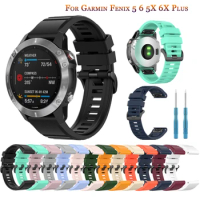 26 22MM Soft Silicone Quick Release Watchband Strap for Garmin Fenix 6X 6 Pro smartwatch Easyfit Wrist Band Strap Fenix 5X 5 3Hr