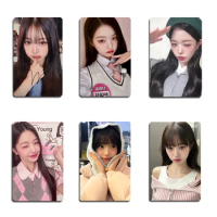 6Pcs/Set KPOP IVE WonYoung Photocard Kawaii Selfie Postcard Double-Sided Lomo Cards IZONE Won Young Fans Collection Gift