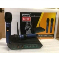 Shure UHF PAX-47 Sistem Suara Profesional dengan Mikrofon Nirkabel dan Receiver untuk Kualitas Suara