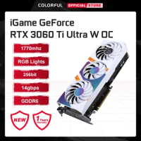 Colorful iGame GeForce RTX 3060 Ti Ultra W OC 8GB GDDR6X Graphics Card 8G 256Bit Gaming High Frequency Video Cards GPU
