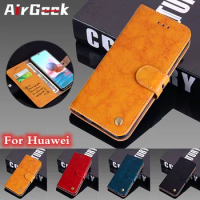 2024 Oil Wax Leather Flip Cover for Honor 10 Lite 20 Lite 9X 9C 9A 8X 8C 7C Card Pocket Wallet Case for Huawei Y5 2018 Y6 2019 Y