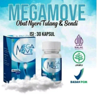 Mega MOVE Megamove Asli Original obat Sendi Isi 30 Kapsul
