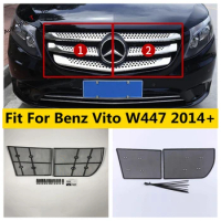 Car Front Grille Insect Screening Grill Mesh Net Protection Cover Trim Fit For Mercedes-Benz Vito W447 2014 - 2021 Accessories
