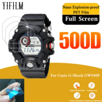 3Pcs Nano Explosion-proof Film For Casio G-Shock GW9400 Men's Sport Watch Screen Protector Watch PET Protective Film Not Glass