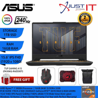 TUF GAMING A15 FA507R-RHQ069W -GAMING LAPTOP ( RYZEN 7-6800H 16GD5 512SSD / RTX3070 8GD6 / WIN11H / 