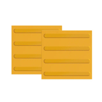 【地板專家】塑膠地板 五入 黃色 條狀 塑膠地磚 指引磚 851-BR30YL(行人專用道 電梯導盲磚 防滑磚)