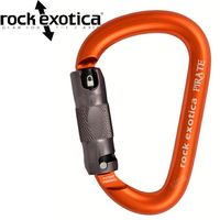 Rock Exotica Pirate Auto-Lock 梨形三段自動鎖鉤環/大D勾環/登山扣環/確保勾環 C1 A