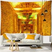 Ancient Egyptian Pharaoh Tapestry Wall Hanging Retro Witchcraft Bohemian Hippie Bedroom Living Room Home Decor