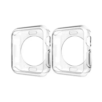 For Apple Watch Case 38mm Series 3 2 1 Clear Soft TPU Cover Shell Shockproof Bumper for iWatch 38mm 40mm 42mm 44mm