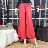RASHAN - ALISA CELANA KULOT (BIRU - HITAM - COKLAT - TOSKA) DENIM ROK CULLOTE PANJANGJEANS BIG SIZE 