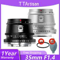 TTArtisan 35mm F1.4 APS-C MF Lens For FUJI X Panasonic Olympus M4/3 Leica L Mount for SONY E Nikon Z Zfc ZF Canon M Camera Lens