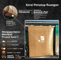PREMIUM Kerai Tirai Gulung Outdoor PVC Penutup Ruangan , Penutup Garasi Motif