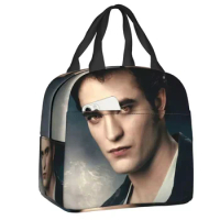 The Twilight Saga Edward Cullen Insulated Lunch Bags For Outdoor Picnic Vampire Fantasy Film Waterproof Cooler Thermal Lunch Box