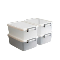 【KEYWAY 聯府】掀蓋式整理箱31L-4入附蓋收納箱310