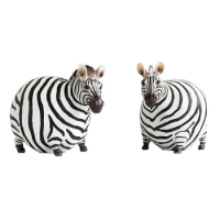 African Fat Zebra Figurine – Miniature Zebra Animal Toys for Kids 3-Years-Old &amp; Up