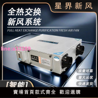 全熱交換新風機家用商用吊頂式換氣機空氣凈化雙向流中央新風系統