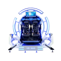 New 2 Seats VR Roller Coaster Flying Arcade 360 Rotating VR Simulator Virtual Reality Machine Chair 9D VR Gaming