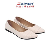 Sepatu Flat Shoes Wanita Spatu Balet SB SB 8106 Crm 40