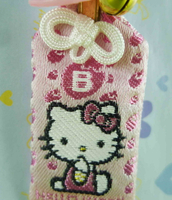 【震撼精品百貨】Hello Kitty 凱蒂貓 幸運御守-血型B-粉色【共1款】 震撼日式精品百貨