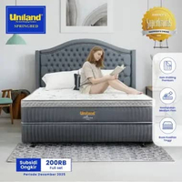 Uniland Springbed Rivera Emira Plushtop Full Set 120 x 200 Grey