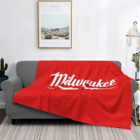 Milwaukee Electric Tools Blanket red blanket Bed Plaid Throw blankets and throws custom blanket best selling 2022