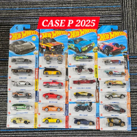 HOT WHEELS MAINLINE CASE P 2025 FERRARI SF90 MUSTANG GTD MERCEDES BENZ BMW 635 CSI MAZDA RX3 LAMBORG