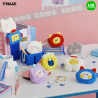 Truz Treasure Series Anime Bonbon Plush Cosmetic Bag Kawaii School Bag Decoration Pendants Cartoon Line Friends Mini Coin Purse