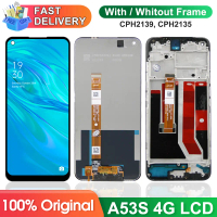 Màn hình hiển thị LCD, cho Oppo A53s, Bộ số hóa màn hình cảm ứng, với khung, Thay thế cho Oppo A53s 