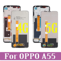 Original For OPPO A55 A55s CPH2325 CPH2309 LCD Display Touch Screen Digitizer For OPPO A55 5G PEMM00 PEMM20 PEMT00 PEMT20 LCD