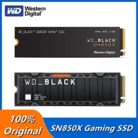 Western Digital WD BLACK SN850X 4TB 2TB 1TB M.2 2280 SSD Gen4 PCIe NVMe Internal Gaming SSD with Heatsink Works with PS5