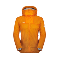 【Mammut 長毛象】Flex Air IN Hooded Jacket AF Women 輕量化纖防潑水連帽外套 柑桔橘 女款 #1013-03010