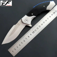 Eafengrow EF15 pocket knife 9Cr18mov steel blade G10 handle camping folding knife outdoor EDC tool