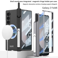 Ốp Điện Thoại Cho Samsung Z Fold6, Có Giá Chân Đế Từ Tính, Ốp Bút, Phim Vỏ, Vòng Từ Tính Bên Ngoài, 