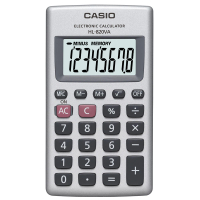 【CASIO 卡西歐】8位數口袋型國家考試專用計算機(HL-820VA)