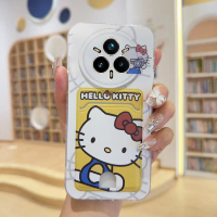 เคสโทรศัพท์ช่องเสียบการ์ดการ์ตูน ดีไซน์น่ารัก วัสดุ TPU อ่อน กันกระแทก เข้ากันได้กับ Realme 14, 14x,