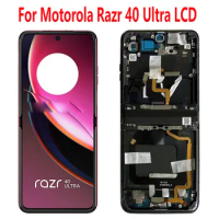 6.9" For Motorola Razr 40 Ultra XT2321-3 LCD Display Touch Screen Digitizer Assembly 3.6"For Motorola Razr 40 Ultra With Frame