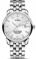 TITONI 梅花錶 大師系列 天文台認證機械腕錶(83188S-575)-41mm-銀面鋼帶【刷卡回饋 分期0利率】【APP下單22%點數回饋】
