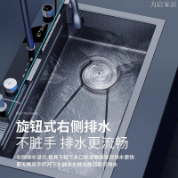 JOMOW廚房水槽家用洗菜盆一體數顯龍頭不銹鋼304蜂窩壓紋加厚水槽