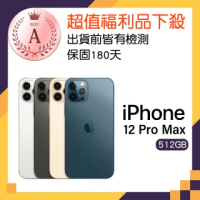 【Apple 蘋果】A級福利品9成9新 iPhone 12 Pro Max(512G)