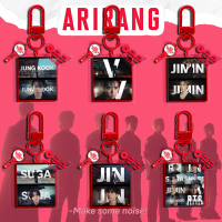 Móc khóa 2026 K‑pop BTS World Tour ARIRANG – album (JUNG KOOK, KIM TAE HYUNG, V, JIMIN, YOON GI, SUG