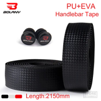 BOLANY Cycling Road Bike Handlebar Tape Shockproof Bicycle Bar PU+EVA Soft Breathable Anti-Slip Accessories 2pcs