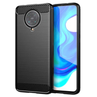 For xiaomi Poco F2 Pro Silicone Case Luxury Carbon Fiber Skin Case For xaomi poco f2 pro Mi Poco f2pro Soft Phone Cover