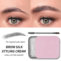 No Logo Eyebrow soap Styling Gel Brows Wax Sculpt gel Waterproof Long-Lasting Wild Brow Styling Makeup Private label Eye brow