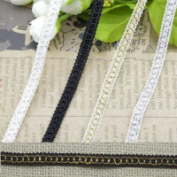 5m/16.4ft Each Pack 0.8cm wide lace trims handmake DIY centipede craft clothes curtain curve sewing wedding fabric accessory